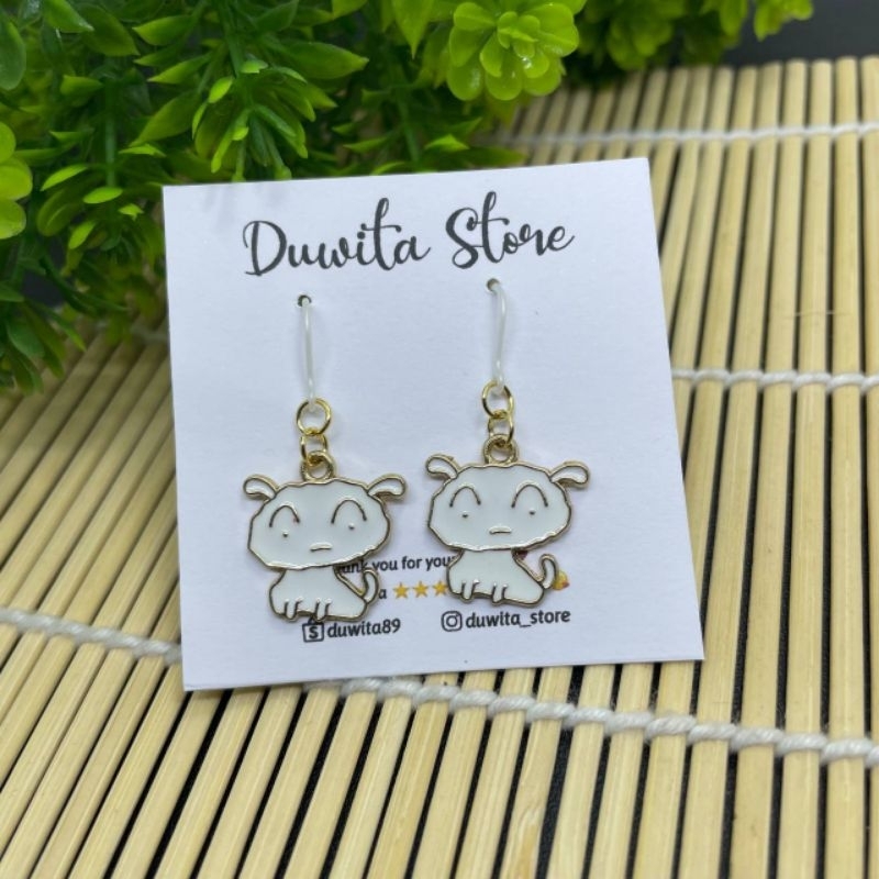 HANDMADE ANTING DEWASA KAITAN PLASTIK MOTIF ANIMAL-2(Alloy)