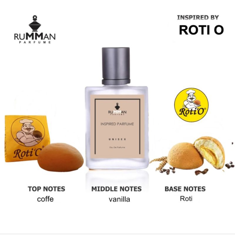 Parfum ROTI O Aroma Coffee Vanilla Tahan Lama Pria Wanita / Parfume Farfum Bibit Minyak Wangi Kopi Vanila Tahan Lama 24 Jam Seharian