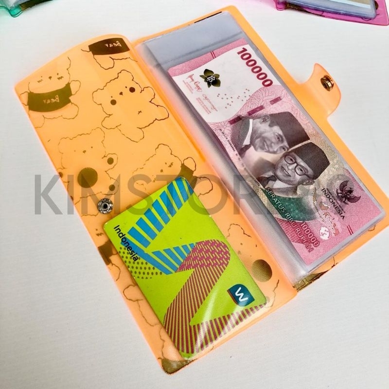 DOMPET ORGANISER /DOMPET DISIPLIN/PINTAR KEUANGAN BULANAN LOVE BEAR EDITION