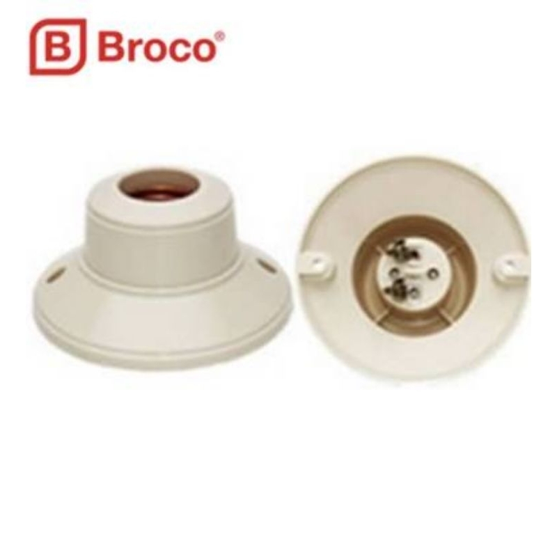 Broco.fitting.lampu.cream.bulat.tempel/Broco.fitting