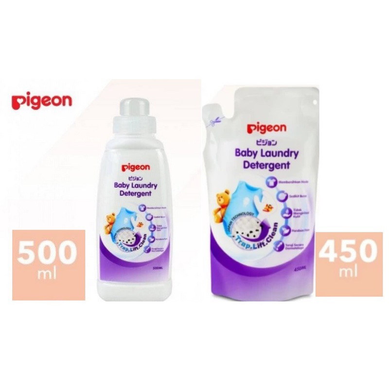 Pigeon Baby Liquid Laundry 450ml 500ml / Pigeon Sabun Cuci Baju Bayi Refill