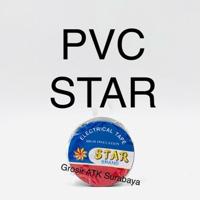 

Isolasi Selotip Listrik PVC STAR HITAM Lebar 15 MM Kecil