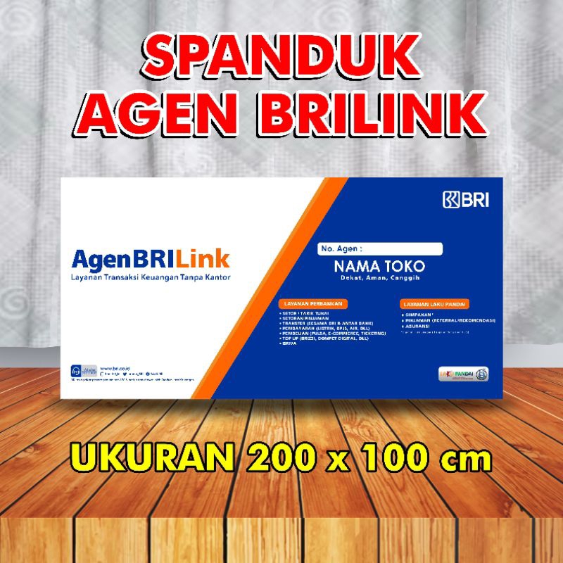 SPANDUK AGEN BRILINK UKURAN 200 x 100