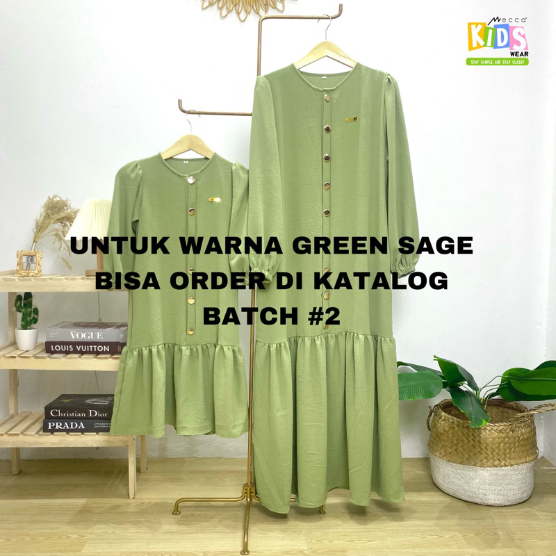 PRE ORDER KHANZA DRESS ELEGANT LOOK MOM&amp;KIDS BATCH #1