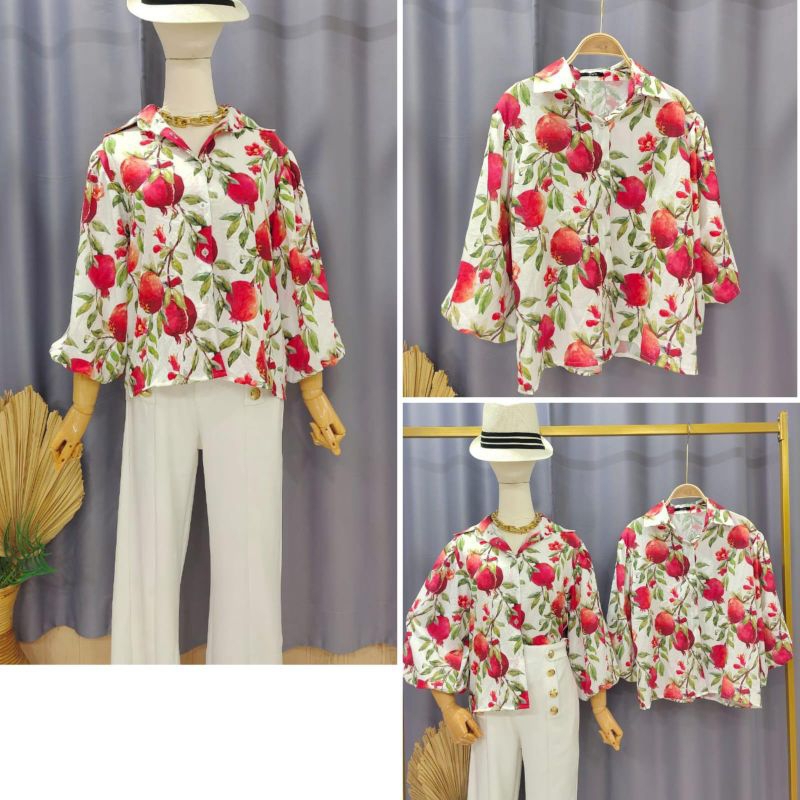 KEMEJA LENGAN BALON DELIMA UTUH // KEMEJA IMPORT PREMIUM // ATASAN IMPORT PREMIUM // TOP IMPORT PREMIUM // FASHION IMPORT PREMIUM BKK