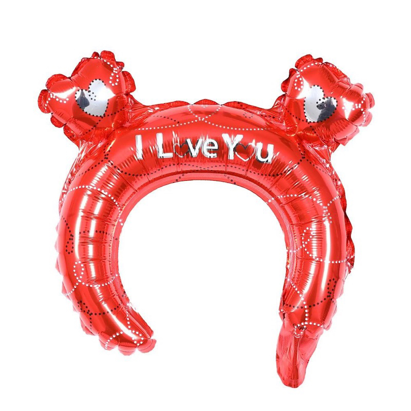 Balon valentine/foil bibir/love hati/bando balon heart