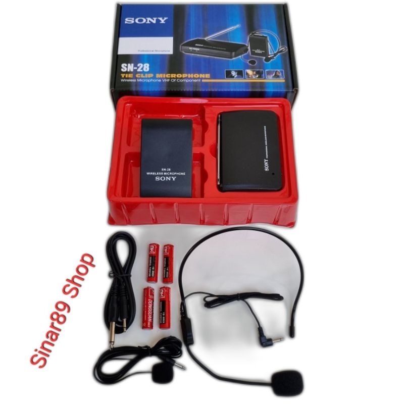 Mic Bando Mic Jepit CLIP ON wireless Sony SN-28