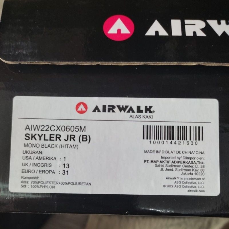 Sepatu Airwalk Skyler JR (B)