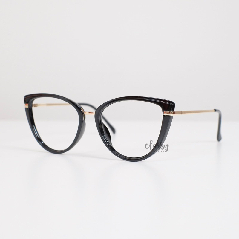Frame Kacamata Dinara (Cat Eye) - Kacamata Wanita CatEye Anti Radiasi Blueray Photochromic