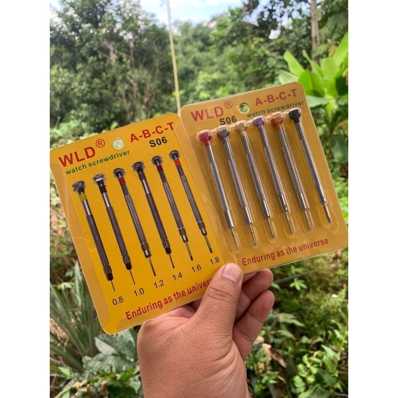 Obeng perlengkapan Service jam tangan profesional WLD S06