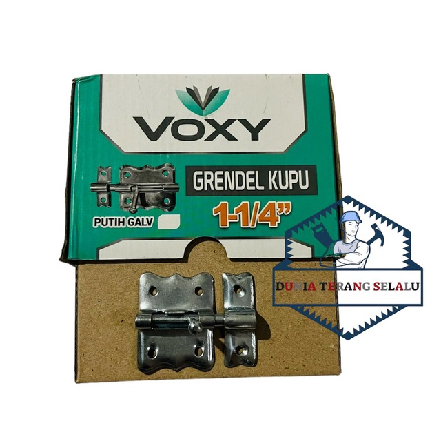 Grendel KUPU VOXY 11/4&quot; Hitam atau Putih - Gerendel Kupu Kecil 1 1/4 in- Slot Kunci Pintu - Selot Pintu model Kupu-Kupu 1.25 VOXY