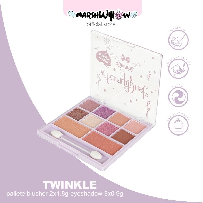 MARSHWILLOW Fairy Dust Face Pallete 01 - Twinkle Series | By Natasha Wilona