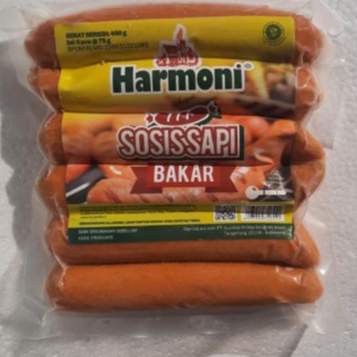 

Harmoni sosis sapi bakar 500 gram isi 6 pcs