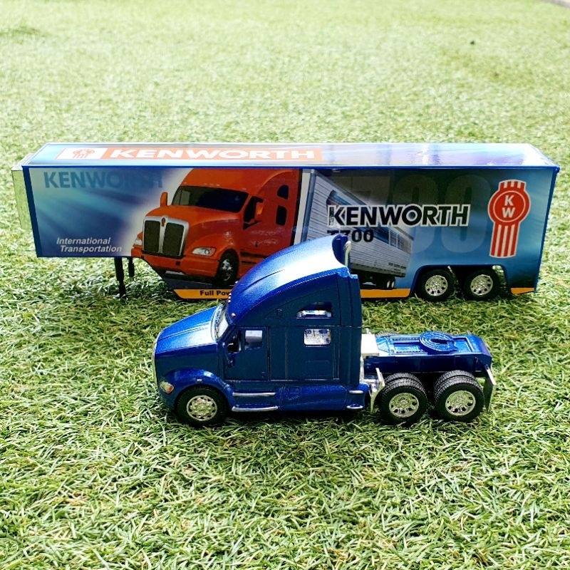 Diecast Kenworth T700 With Container Alloy Truck Miniatur Die-cast Truk Kontainer Box Kenworth T700 With Container