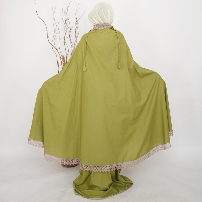 Mukena Jumbo Resleting Renda Mewah