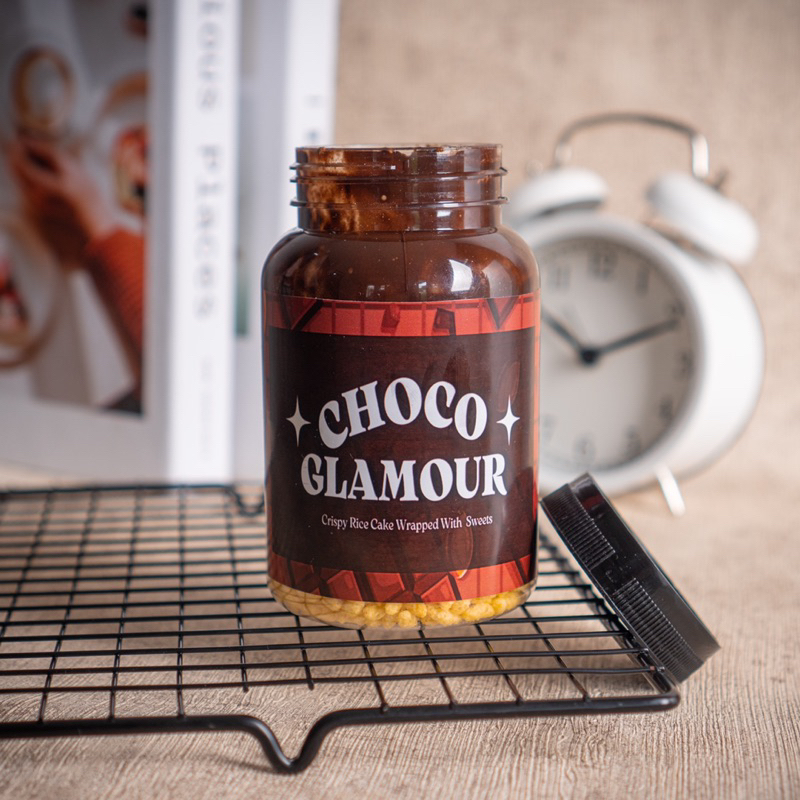 SIZE BESAR CHOCO JAR CRISPY FLAVOUR - RICE CRISPY SELAI COKLAT PREMIUM, UKURAN BESAR RENYAH DAN MANIS - RICE CHOCO JAR