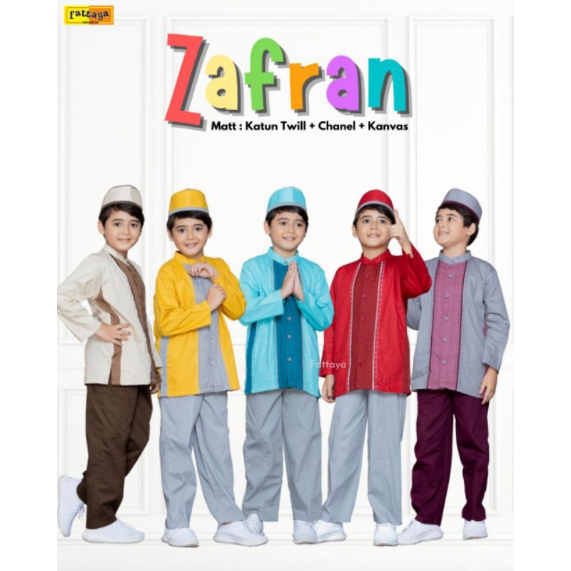 *READY MURAH Setelan koko anak zafran lengan panjang koko zafran by Fattaya