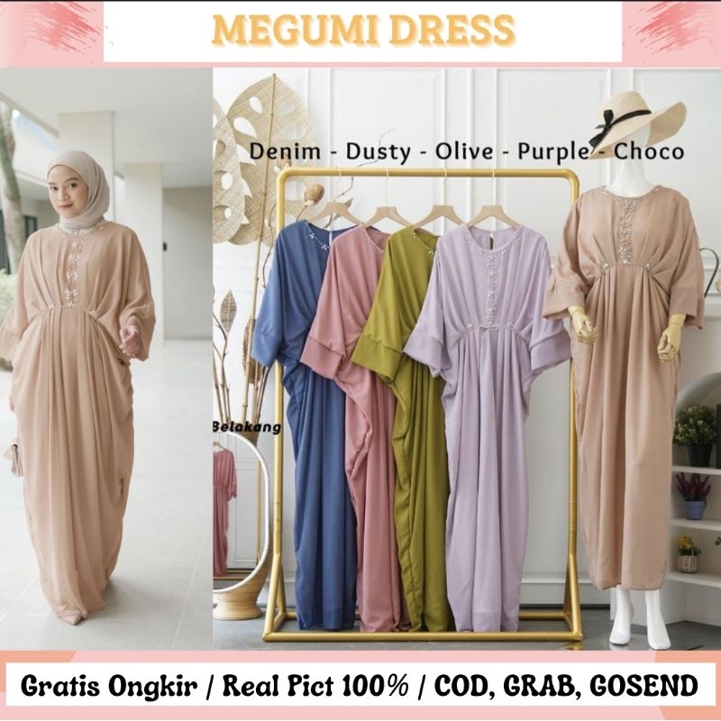 MEGUMI DRESS / DRESS KONDANGAN / DRESS HARI RAYA /KAFTAN LEBARAN