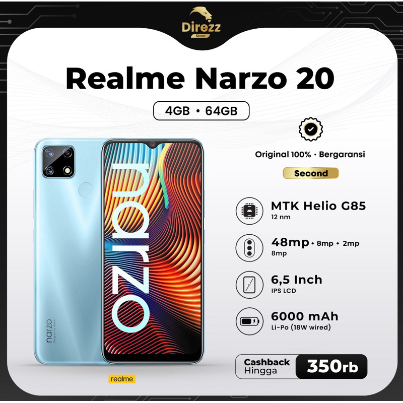 Realme Narzo 20 4/64GB Second