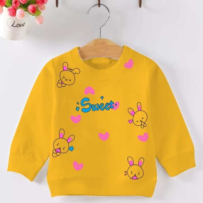 Baju anak perempuan SWEET Sweater Fleece Anak Perempuan 1 - 6 Tahun