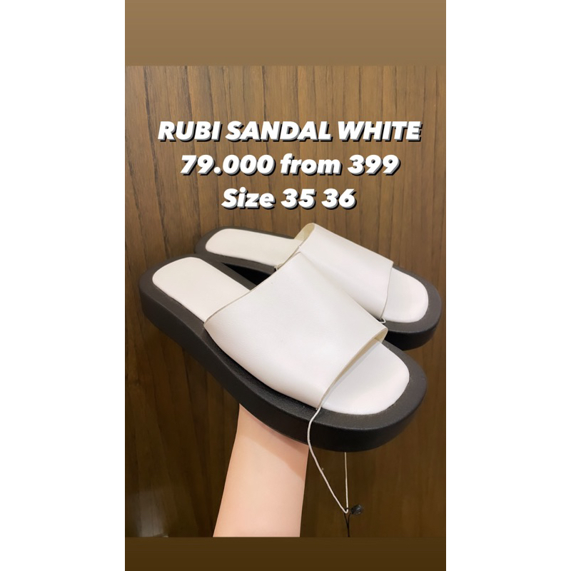 Rubi Platform Sandal WHITE
