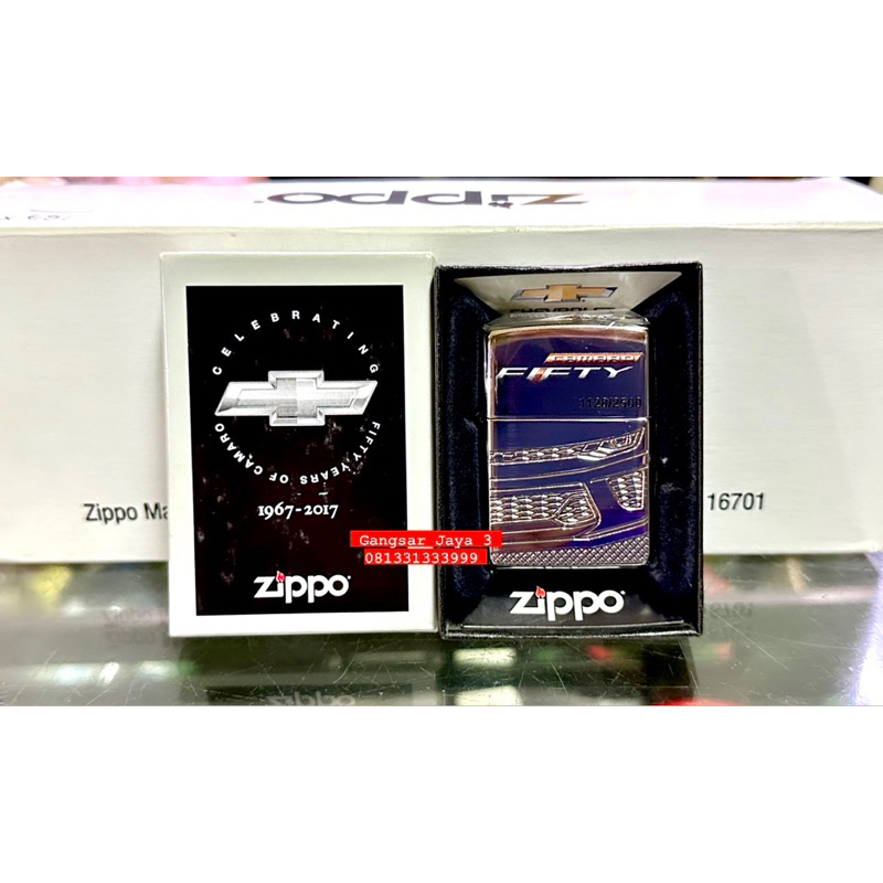 korek Zippo Armor Original USA Camaro 50th Anniversary