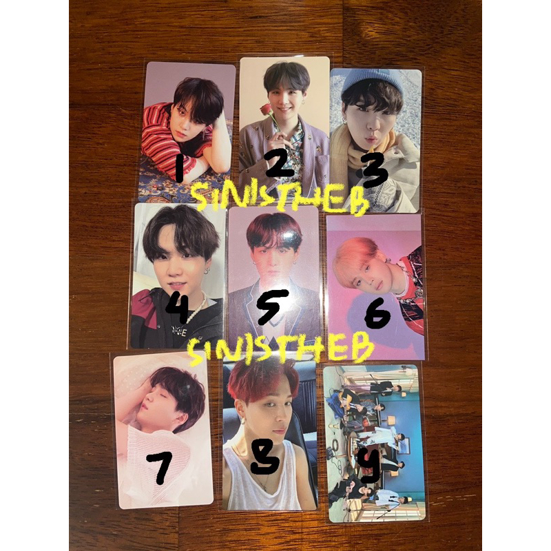 OFFICIAL PC Photocard BTS Suga Yoongi Love Yourself DVD Memories 2019 Winter Bluray Mots Pop Up Butt