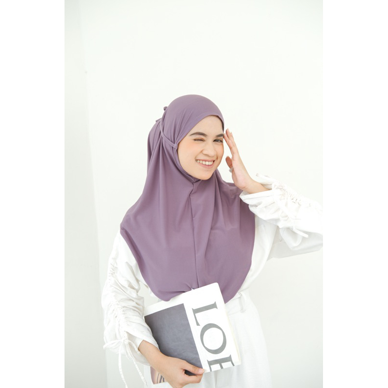 KENAN - BERGO DZAVINA// HIJAB BERGO HAMIDAH INSTAN NON PET BAHAN JERSEY