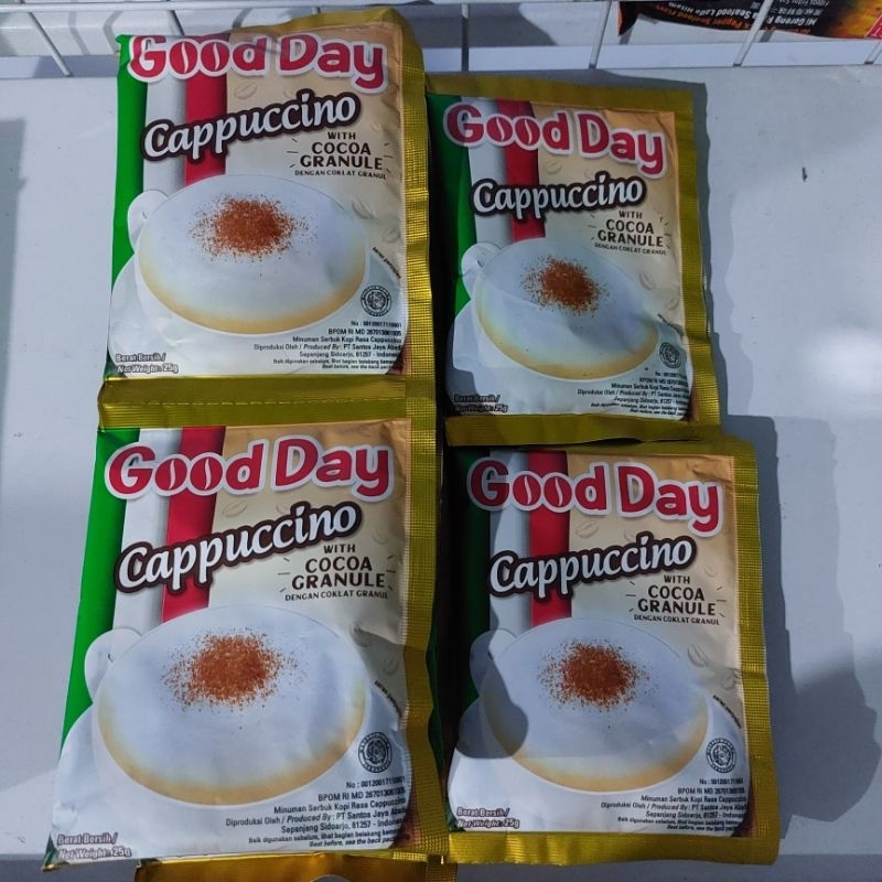 

Kopi Good Day Cappucino Good Day Kopi Cappuccino 10 x 25 gr