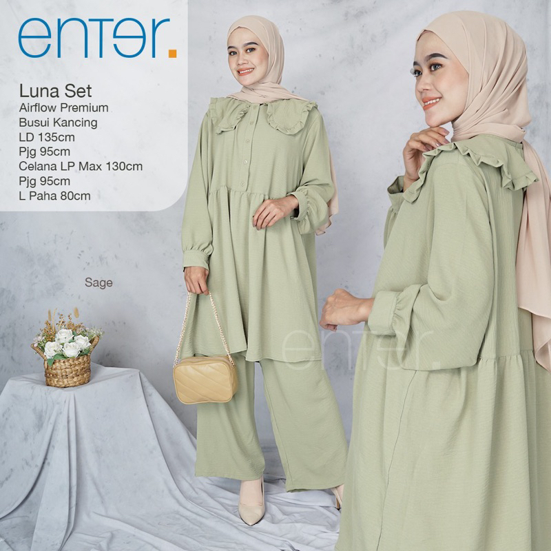 Setelan wanita luna set airflow