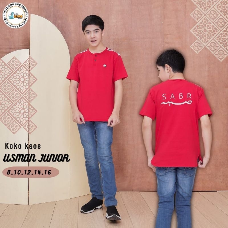 Kaos Koko Anak dan Remaja Muslim Combat Little Dino Kaos 24s Premium Lengan Pendek