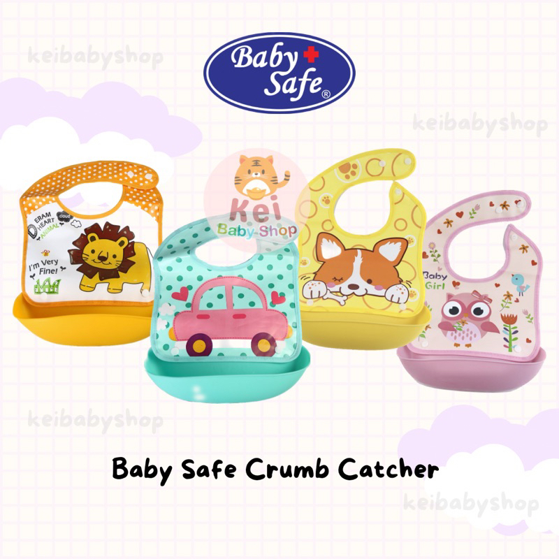 Baby Safe Bib Foldable Crumb Catcher BIB02 / Celemek Makan Bayi