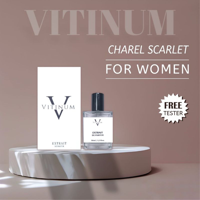 VITINUM - Charel Scarlet | Extrait de Parfum | Parfum Wanita Tahan Lama