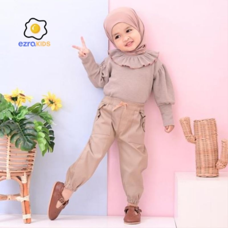 Celana Anak Perempuan Joger Twill Comfort Stretch  1- 9 Tahun