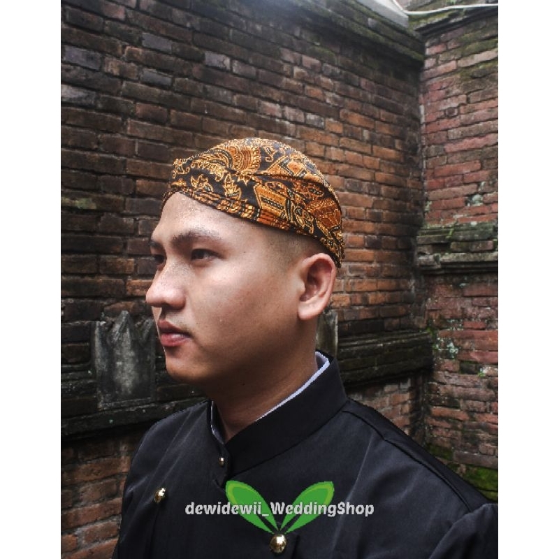 Blangkon Solo Motif Jarik | Model Yogi - Motif Semen Romo