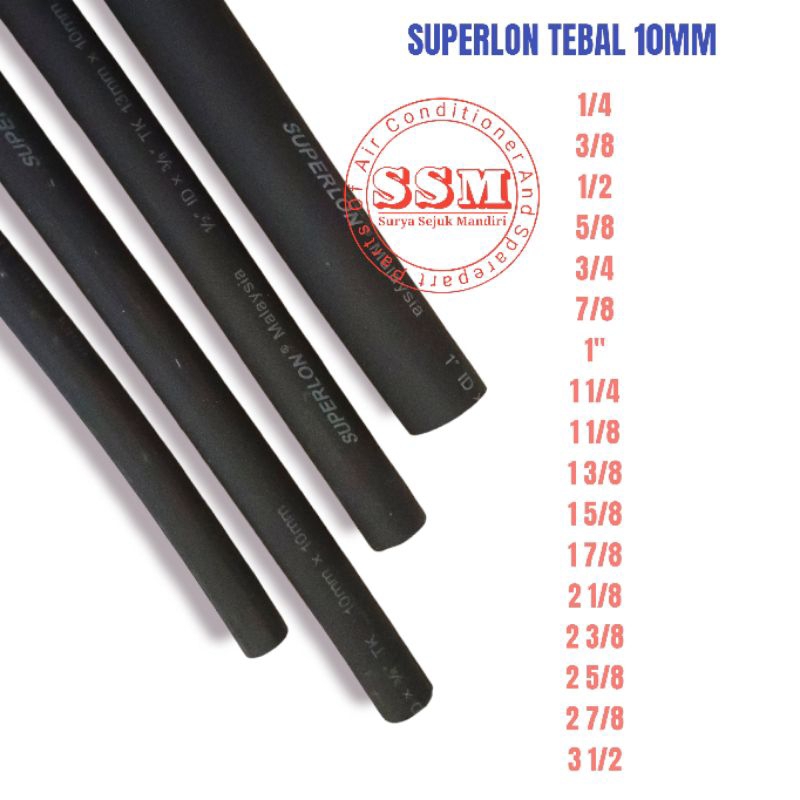 INSULATION SUPERLON TEBAL 10 MM