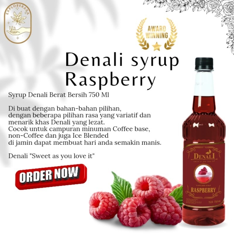 

Denali syrup rasa Raspberry 750ml