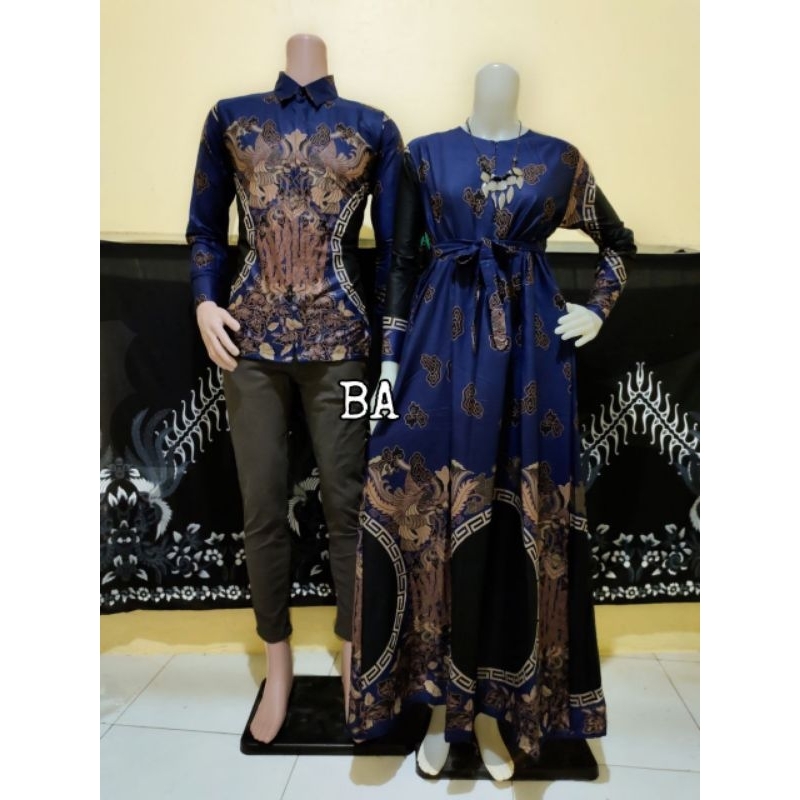 COUPLE BATIK II KEMEJA DAN GAMIS II BISA COD II BISA REQUEST UKURAN