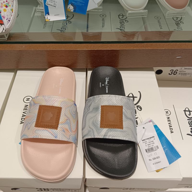 Disney x Nevada sandal selop wanita branded Matahari