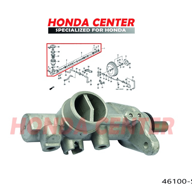 Master sentral rem brake master BM assy honda Accord Maestro Cielo 1990 1991 1992 1993 1994 1995 1996 1997