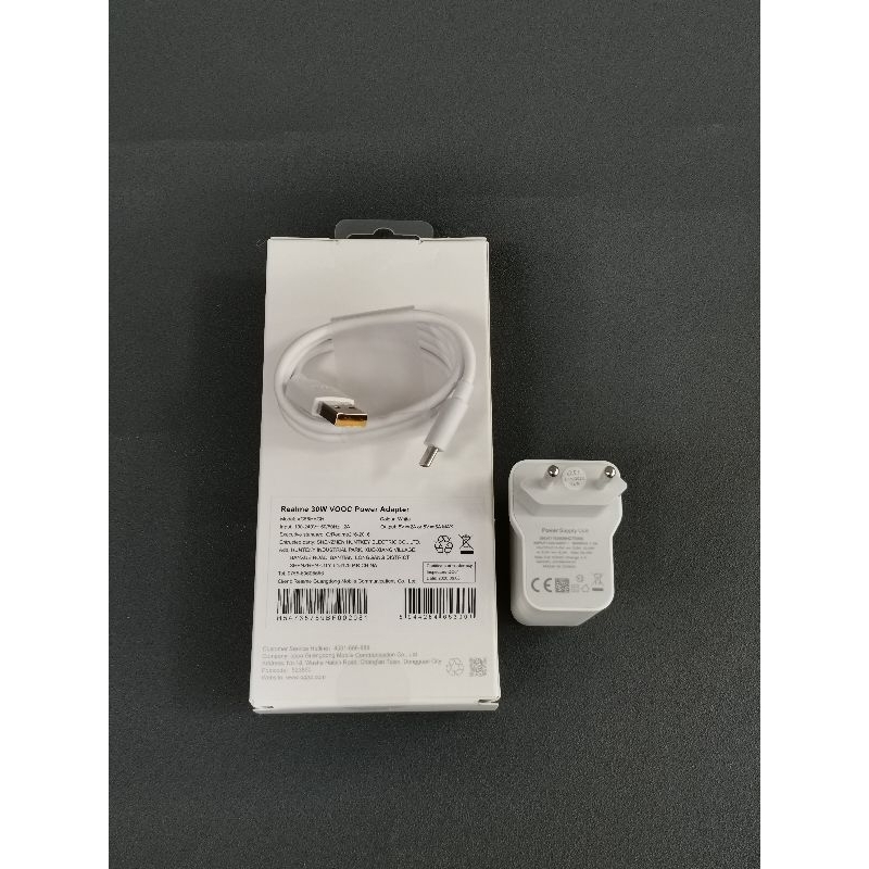 Realme 6 / Realme 7 8 9 Charger Super Vooc USB Type C 6A 30W Original