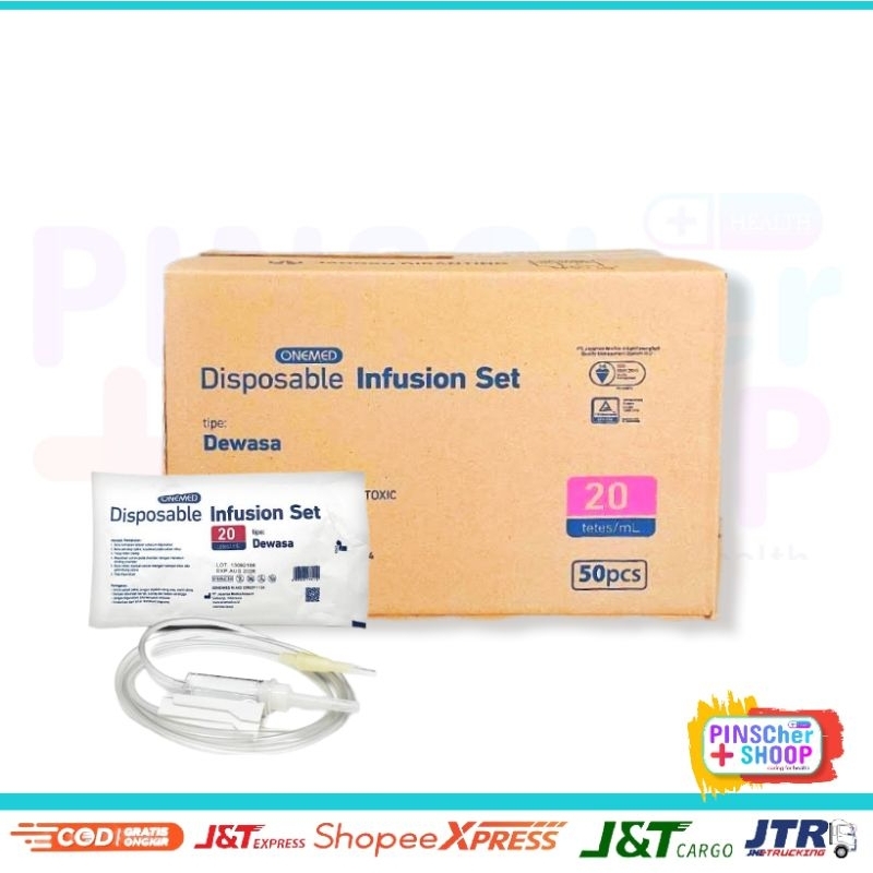 Infusion Set Dewasa All Merk Selang Infuset / Box