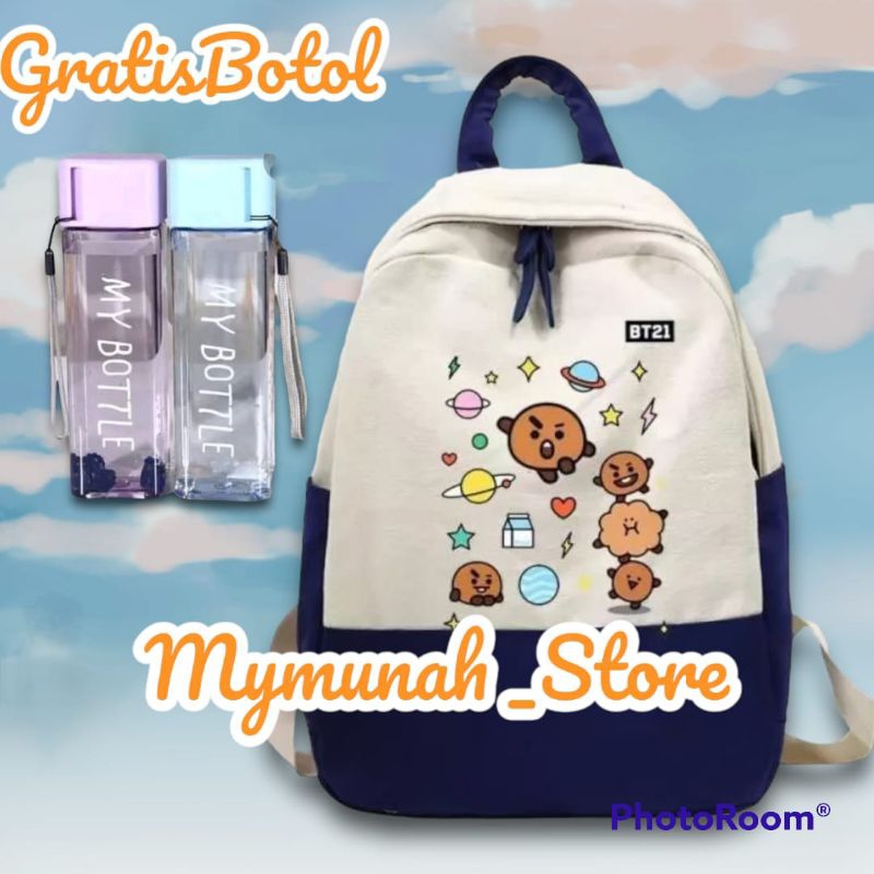 Tas Ransel Sekolah SD TK Anak Perempuan BT21 Lucu