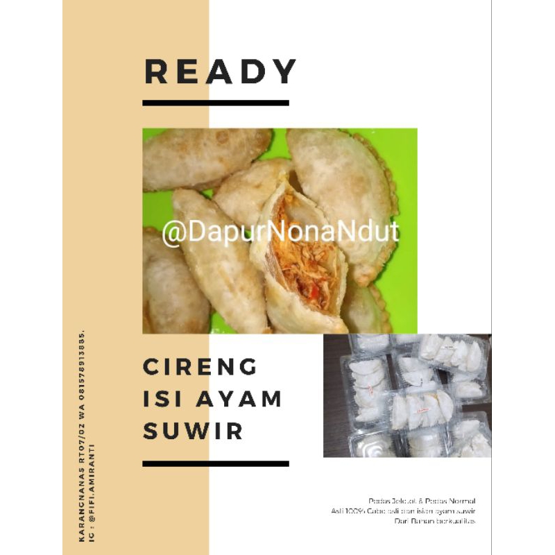 

cireng isi ayam suwir bumbu