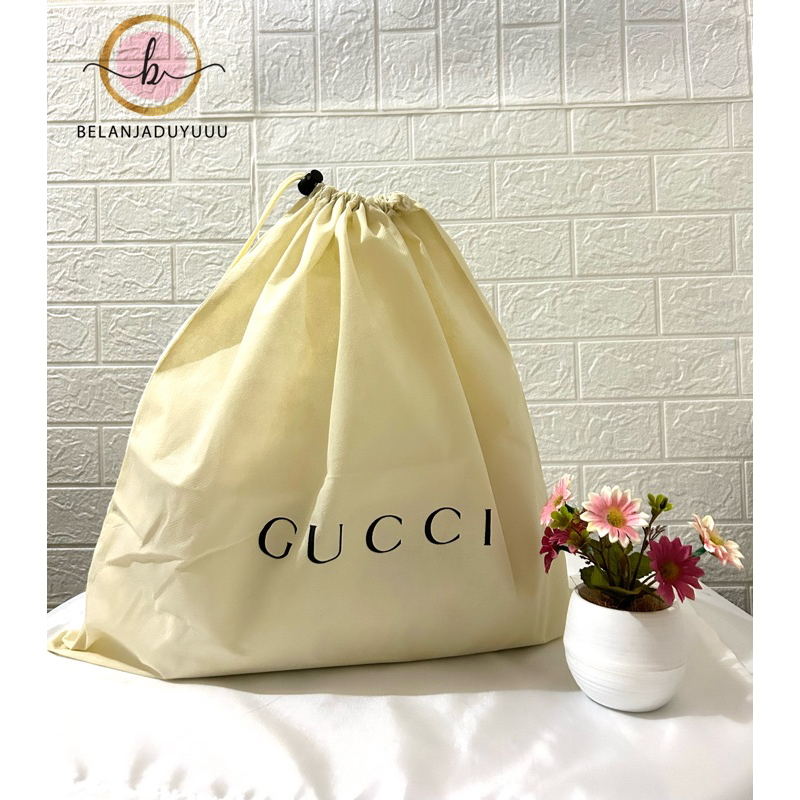 GUCCI DUSTBAG Pengganti Sarung Tas Pelindung Debu Serut Dust Bag DB Branded