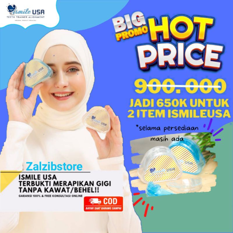 Garansi 100% Ismile USA Original / Ismile USA Original / perapih gigi original / Warna biru