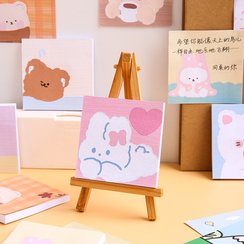 READY STOCK BISA COD - MEMO PAD STICKY NOTE KERTAS TEMPEL CATATAN PESAN INDEK PEMBATAS BUKU PENANDA NOVEL KARAKTER KARTUN HEWAN LUCU DESAIN ANAK PEREMPUAN KAWAII GAYA REMAJA CEWEK KPOP KOREA FANCY ELEGAN MURAH PREMIUM IMPOR AESTHETIC JURNAL DEKORASI DIY
