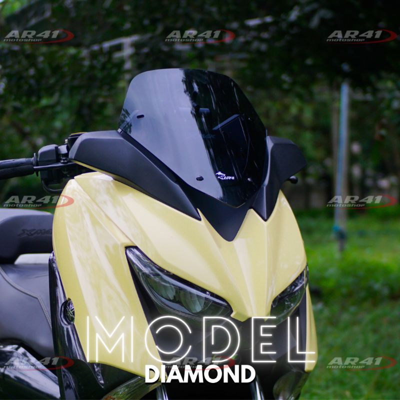 Windshield XMAX diamond eropa malosi, Visor XMAX, Kaca depan XMAX maxhield diamond