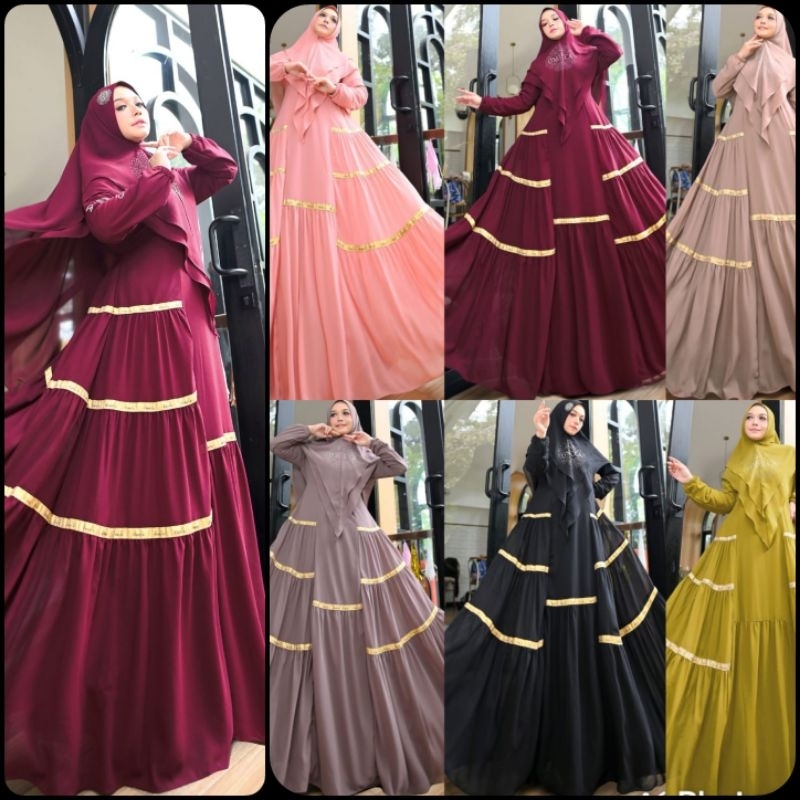 GAMIS SET SYARI MUSLIM||GAMIS MEWAH CERUTY||
