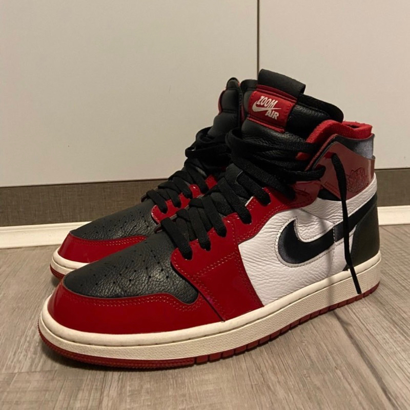 Nike Air Jordan 1 High Zoom Comfort CMFT Patent Chicago Bulls 100% Authentic